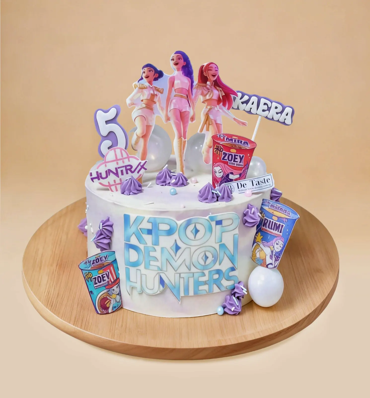 K pop  Purple Demon Hunter Cake