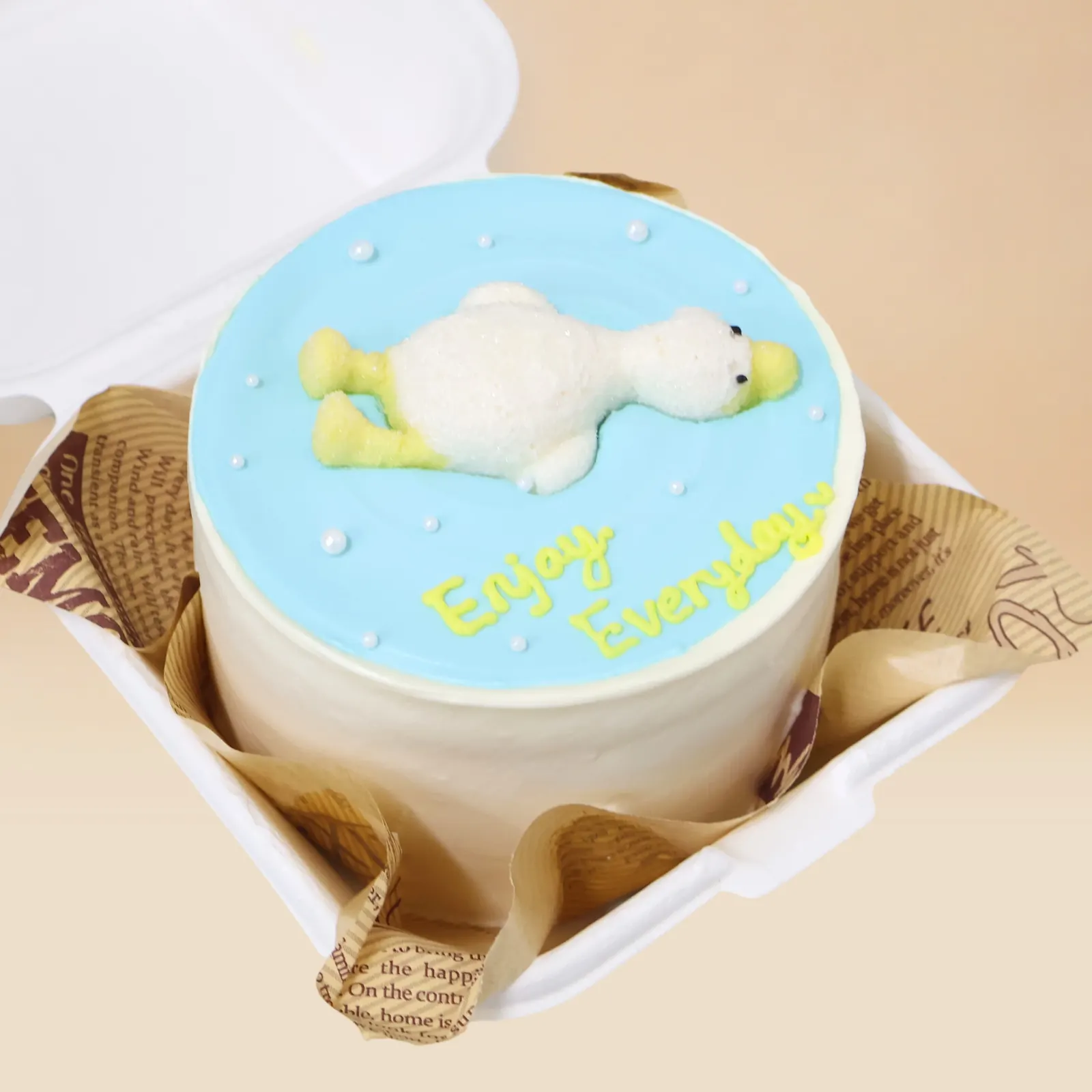 Lazy Duck Bento Cake