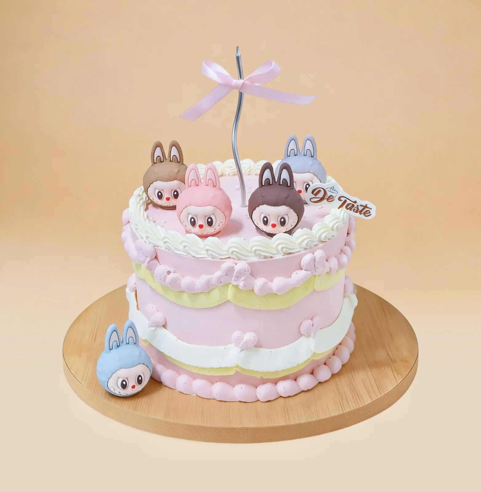 Baby Pink Labubu Cake