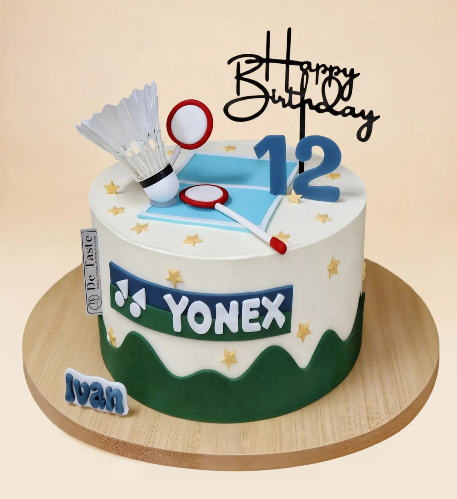 Energetic Badminton Cake