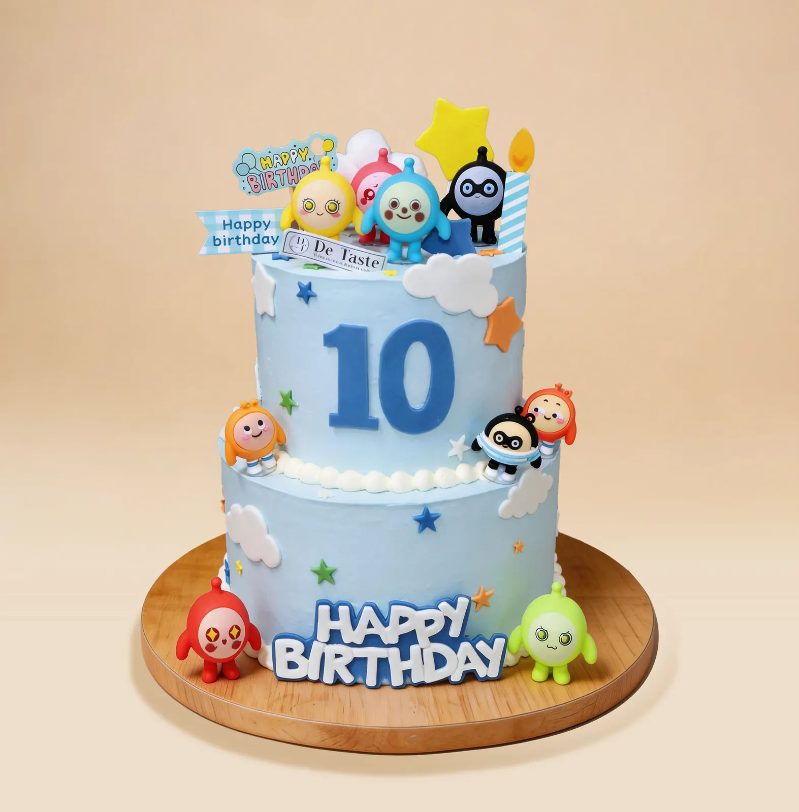 Sky Blue Eggy Party Cake 