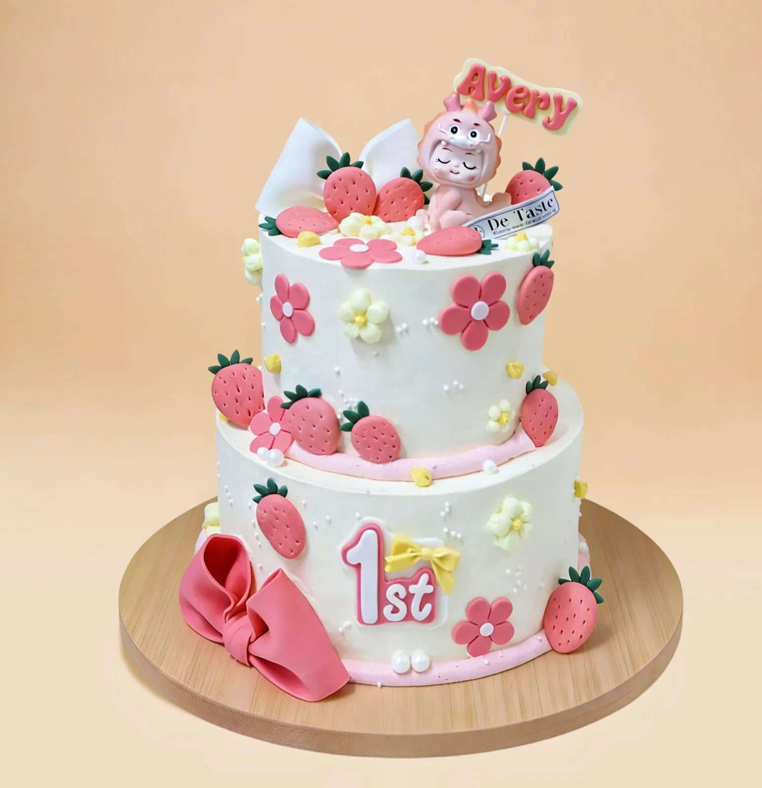 Pink Strawberry Cake