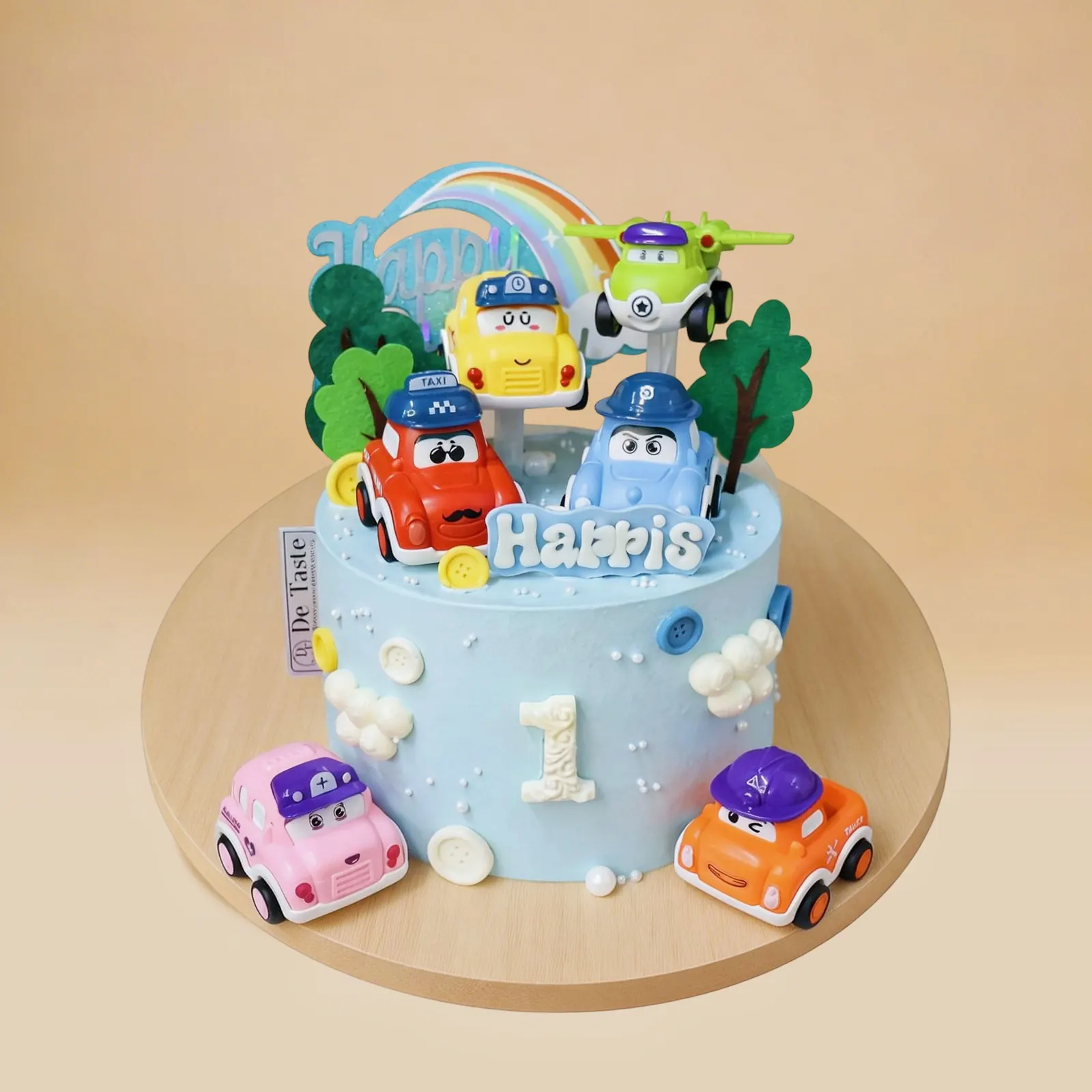 Baby Blue Car Cake