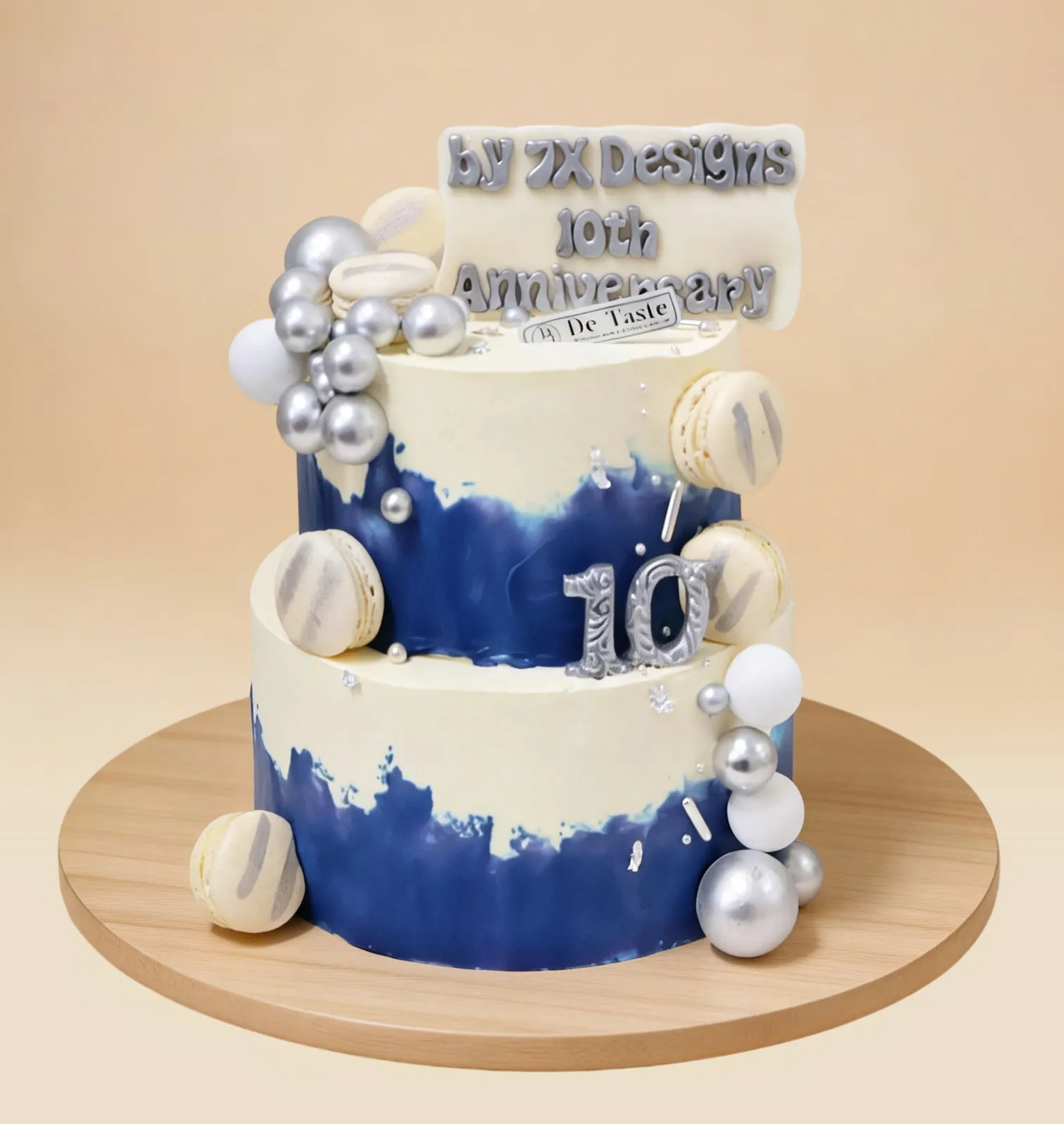 The Indigo Decade Cake