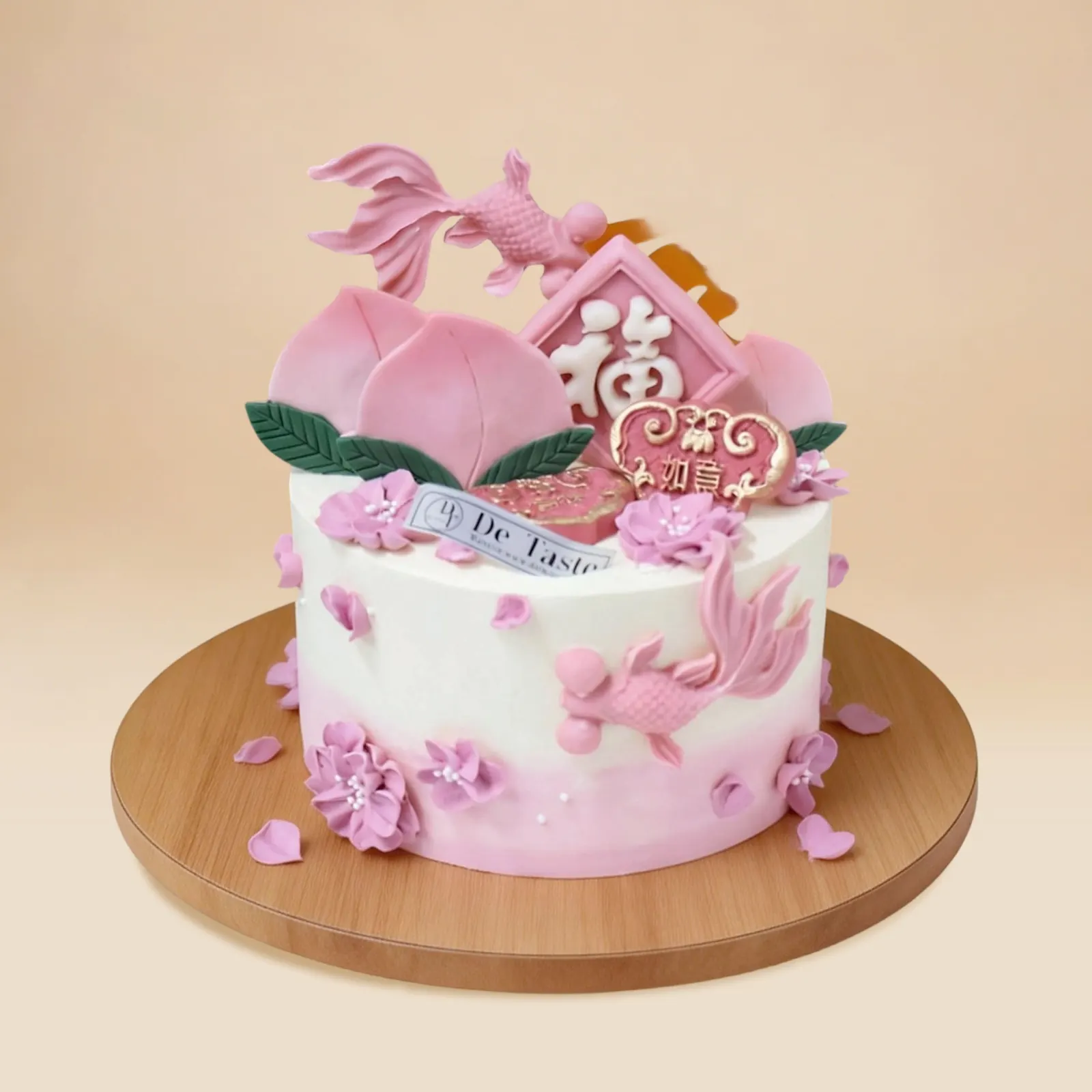 The Longevity Peach Cake