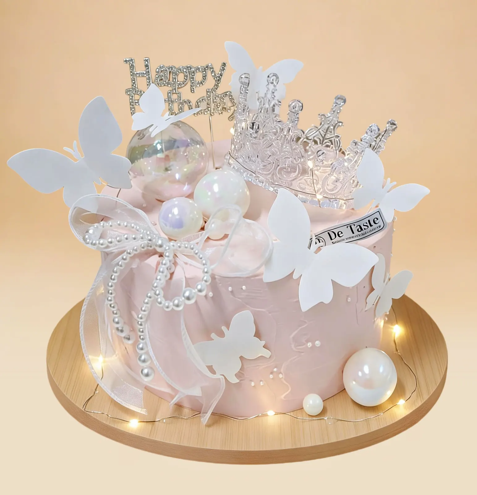 Butterfly Crystal Crown Cake
