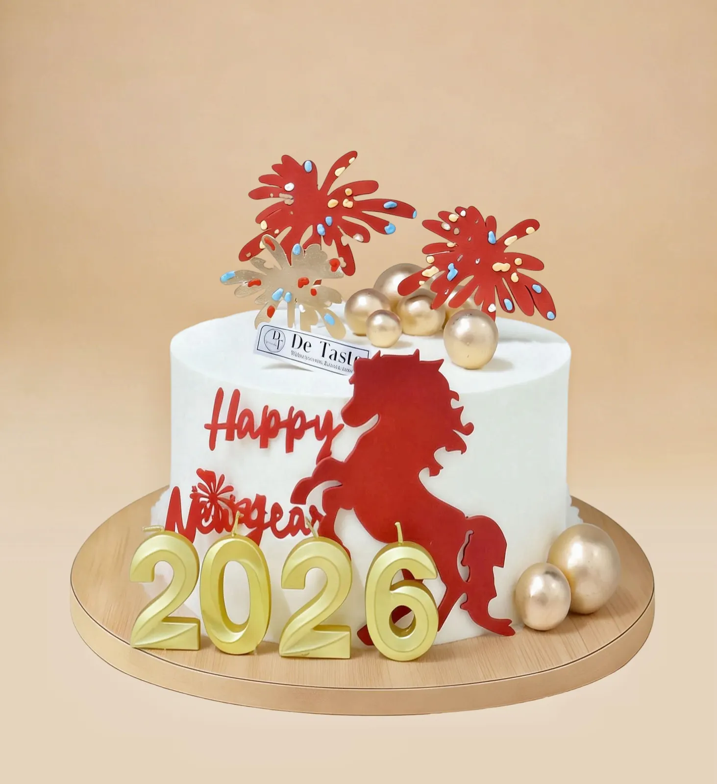 2026 Golden Sparkle Cake