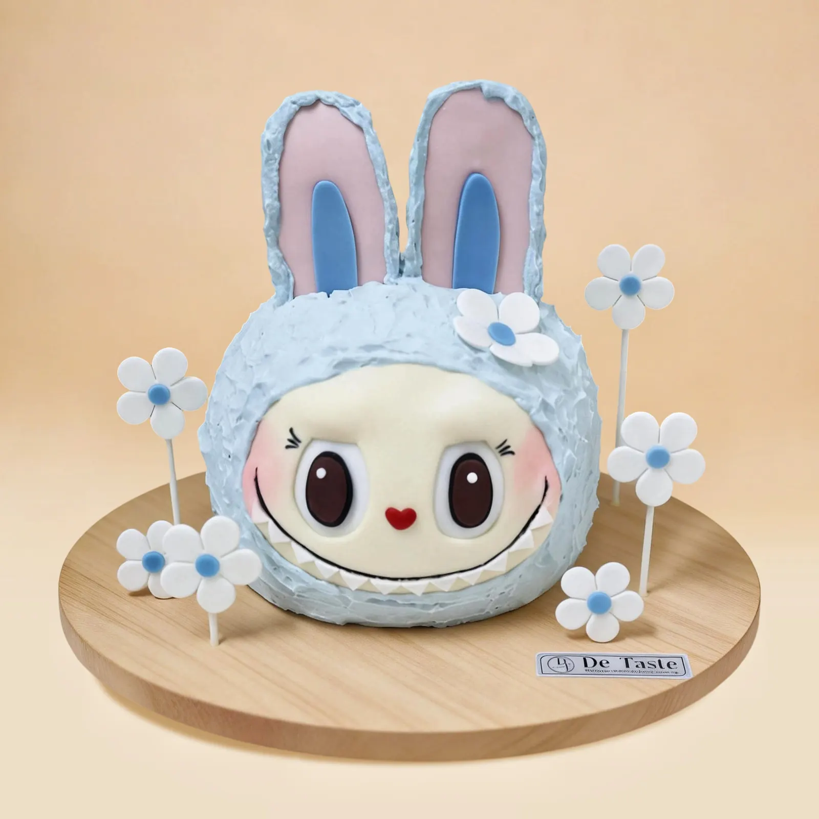 Blue Labubu Cake
