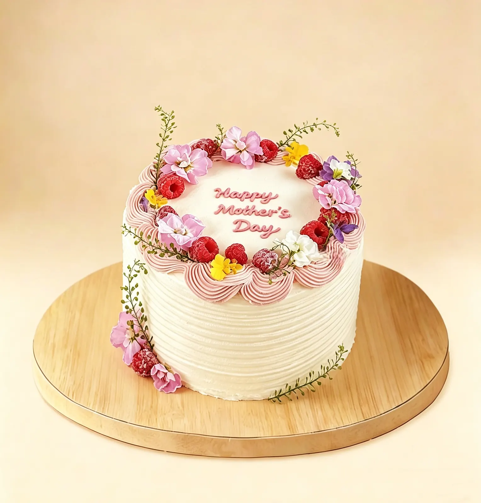 Floral Mothers Berry Cake