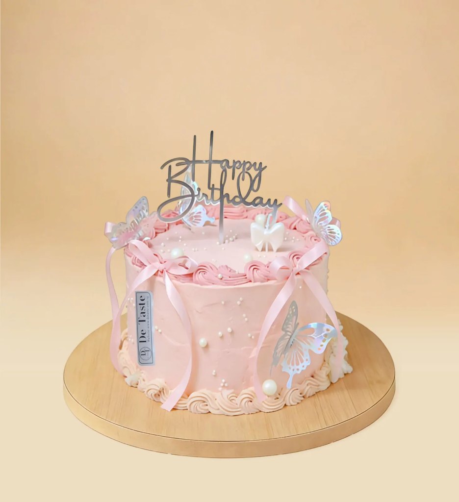 Pink Butterfly Dream Cake