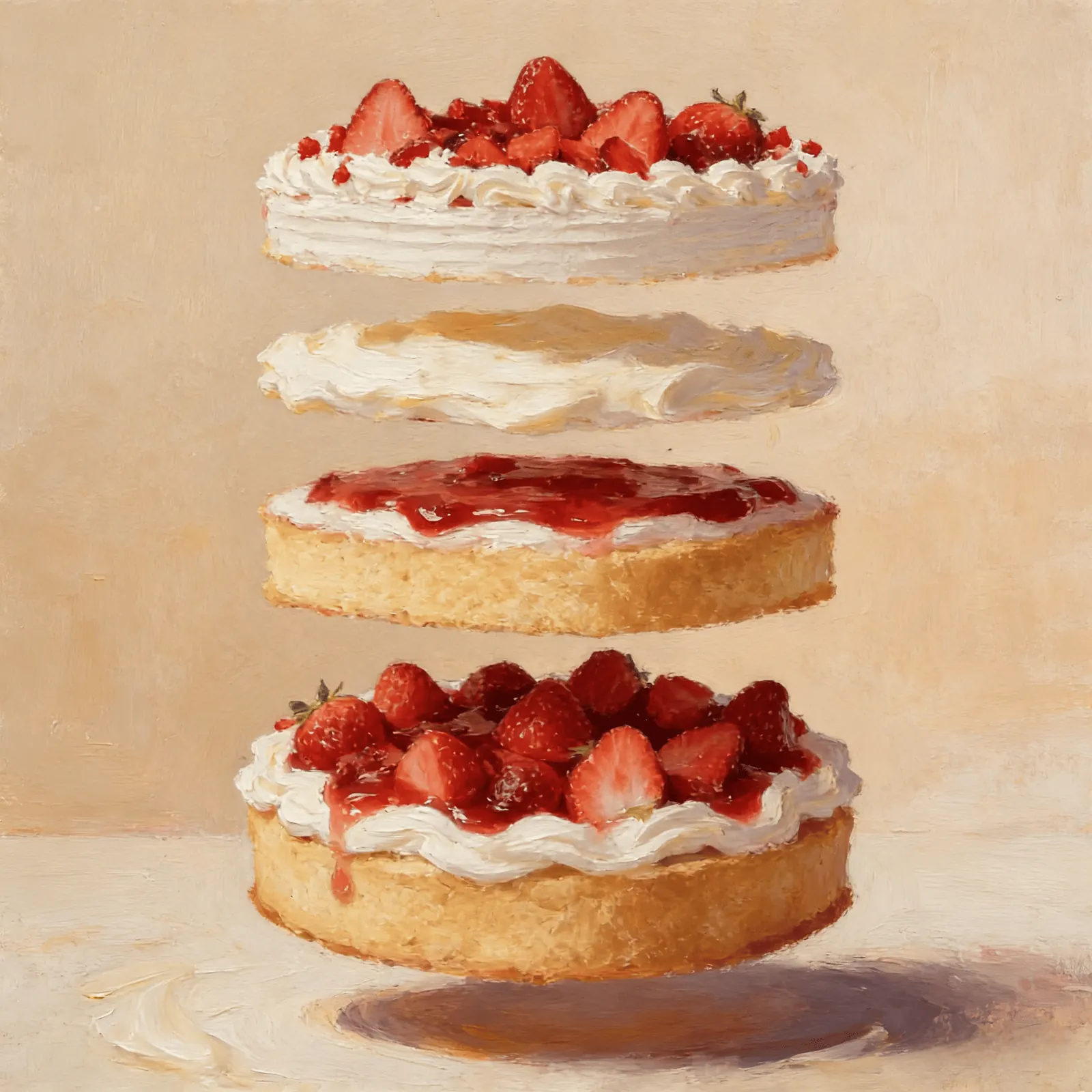 Strawberry-flavored cake