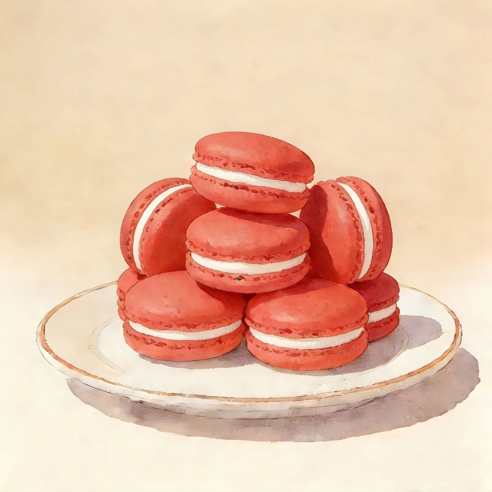 Macaron - Lychee Flavors